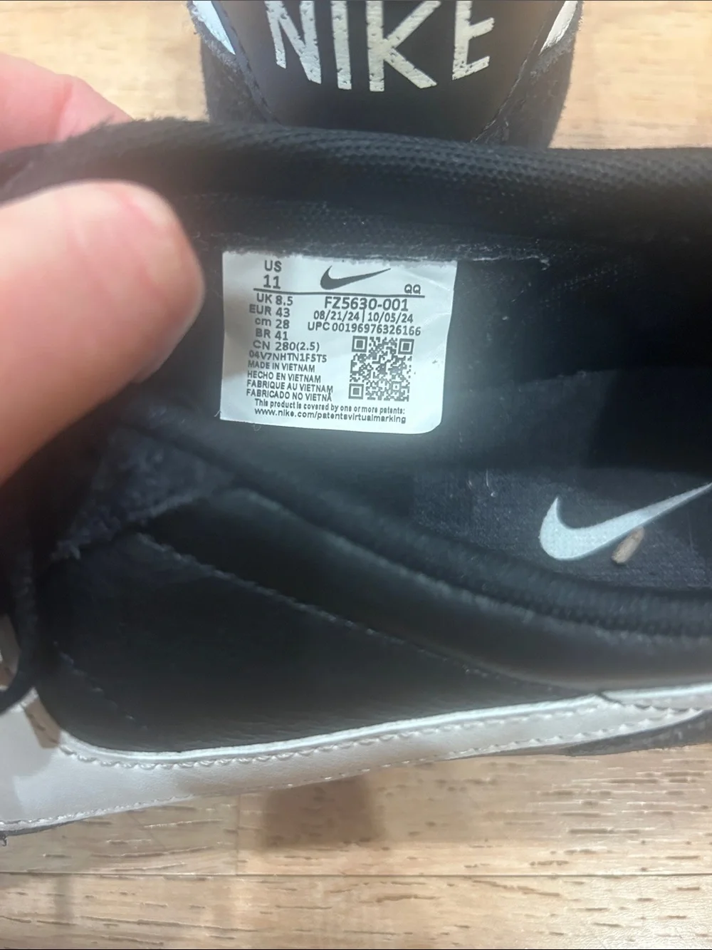 Nike Women’s KillShot Black Casual Sneakers with White Swoosh